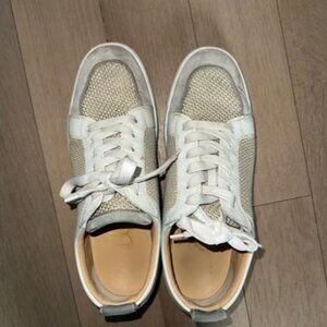 CHRISTIAN LOUBOUTIN rantulow red sole leather low-top sneakers